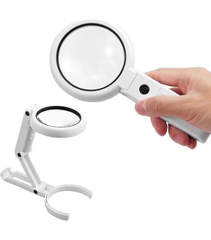 Amazon.co.jp: E-FINDS 拡大鏡 ルーペ ledライト 虫眼鏡 デスクライト